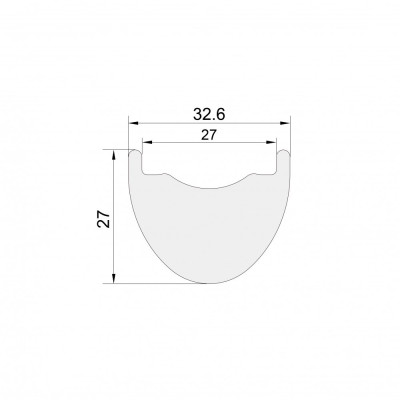 NEXTIE 29" ráfik 36mm Carbon Premium Asymmetric