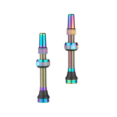 Oil Slick Tubeless Valves Presta 44mm 1 pair