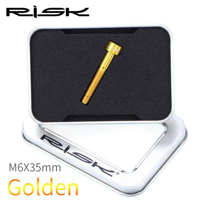 M6x35 GOLD Titanium screw Gold
