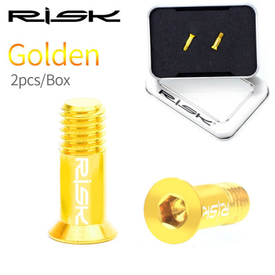 M5x14.2 GOLD Titanium screws Gold for derailleur 2 pcs