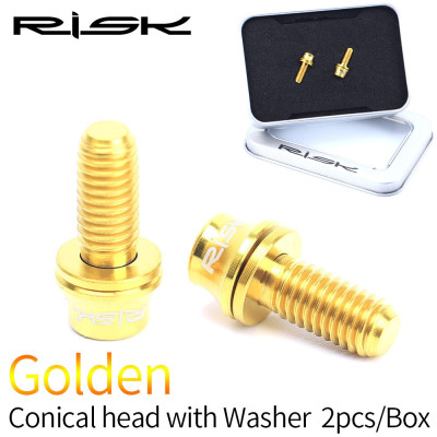 M5x12 GOLD Titanium screws Gold for bottle cage 2 pcs