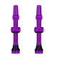 Fialové Bezdušové Ventilky Presta Purple 44mm 1 pár