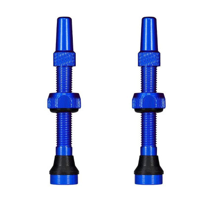 Blue Tubeless Valves Presta Blue 44mm 1 pair