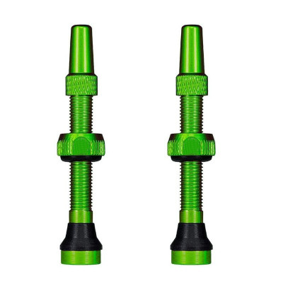 Green Tubeless Valves Presta Green 44mm 1 pair