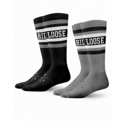 Ponožky Loose Riders GREY  SET 2ks