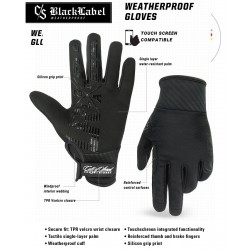 Zateplené Rukavice Loose Riders C/S Black Label Gloves Black