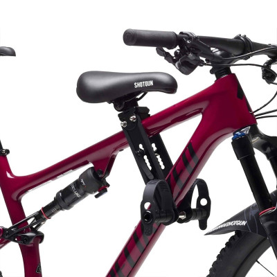 Shotgun child seat on frame