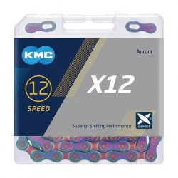 KMC X12 Aurora Blue 12 Speed 126 links Rainbow reťaz