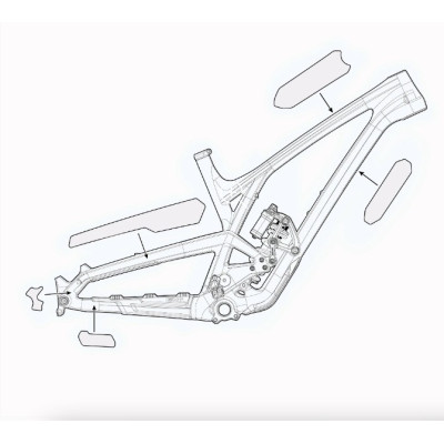 EVIL SHUTTLE PROTECTION KIT MATTE CLEAR protective film matte