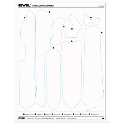 EVIL SHUTTLE PROTECTION KIT MATTE CLEAR protective film matte