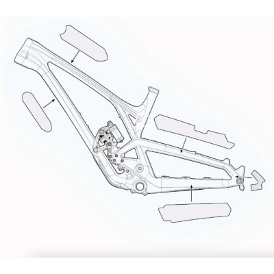 EVIL SHUTTLE PROTECTION KIT MATTE CLEAR protective film matte