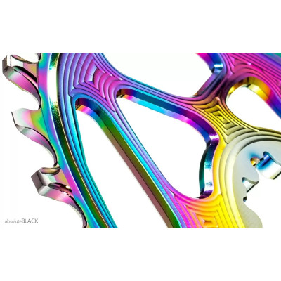 absoluteBLACK SRAM Oval Boost 148 rainbow NW Non-dropping chainring 34t