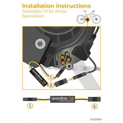 SpeedBox 1.0 chip for Brose Specialized with connectors