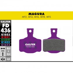 Brzdové platničky GALFER FD436 E-BIKE fialové FD436G1652 MAGURA MT2 MT4 MT8
