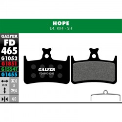 Brzdové platničky GALFER FD465 STANDARD čierne FD465G1053 HOPE E4
