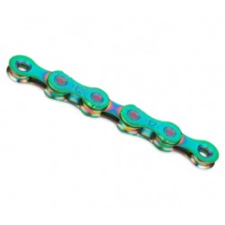 KMC X12 Aurora Green 12 Speed 126 links Rainbow reťaz