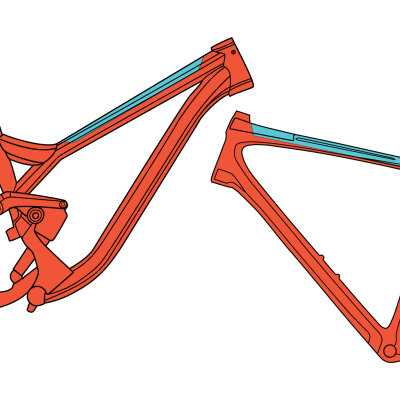 RideWrap ESSENTIAL Protection TOPTUBE Kit Matte Ochranná fólia na rám Matná