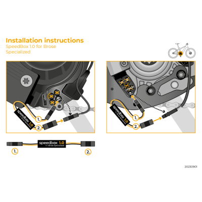 SpeedBox 1.0 pre Brose Specialized s konektormi Čip Tuning