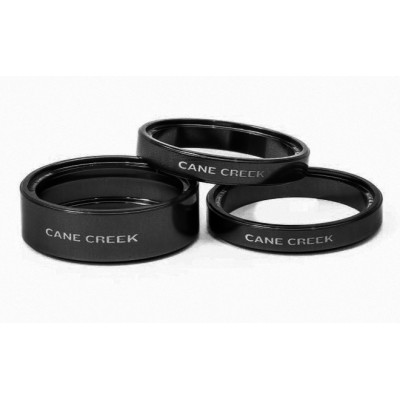 CANE CREEK INTERLOK CHROMA Podložky pod predstavec BLACK