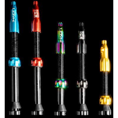 LEZYNE Tubeless Valve CNC Bezdušové Ventilky Neo Metallic OIL-SLICK 60mm 1 pár