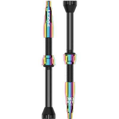 LEZYNE Tubeless Valve CNC Bezdušové Ventilky Neo Metallic OIL-SLICK 60mm 1 pár