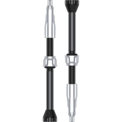 LEZYNE Tubeless Valve CNC Bezdušové Ventilky SILVER 60mm 1 pár