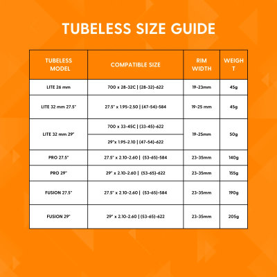 Vložka Tannus Tubeless PRO 29X2.10-2.60 29" Insert